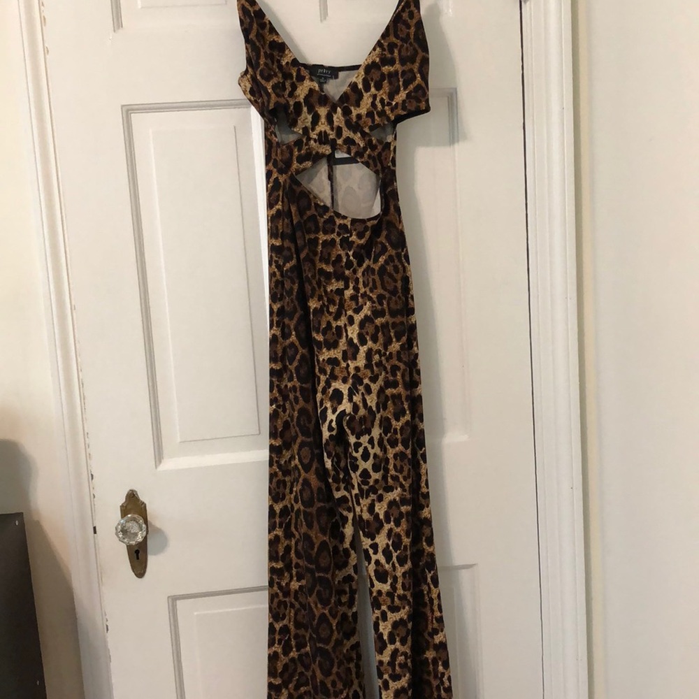 Cheetah print jumpsuit